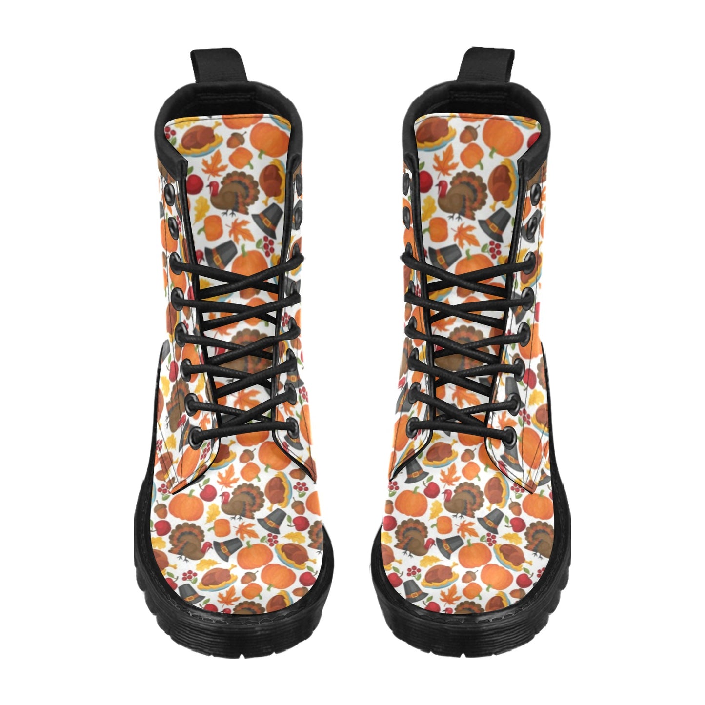Thanksgiving Print Design LKS304 Women's Boots