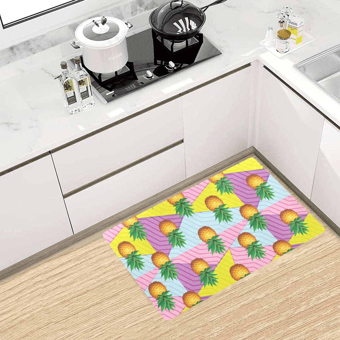 Pineapple Pattern Print Design PP05 Kitchen Mat