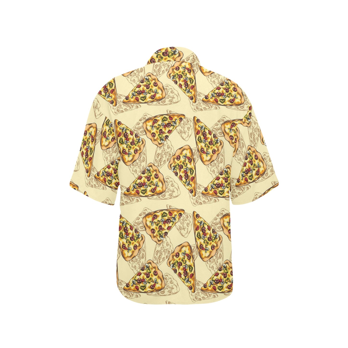 Pizza Pattern Print Design A01 Women's Hawaiian Shirt