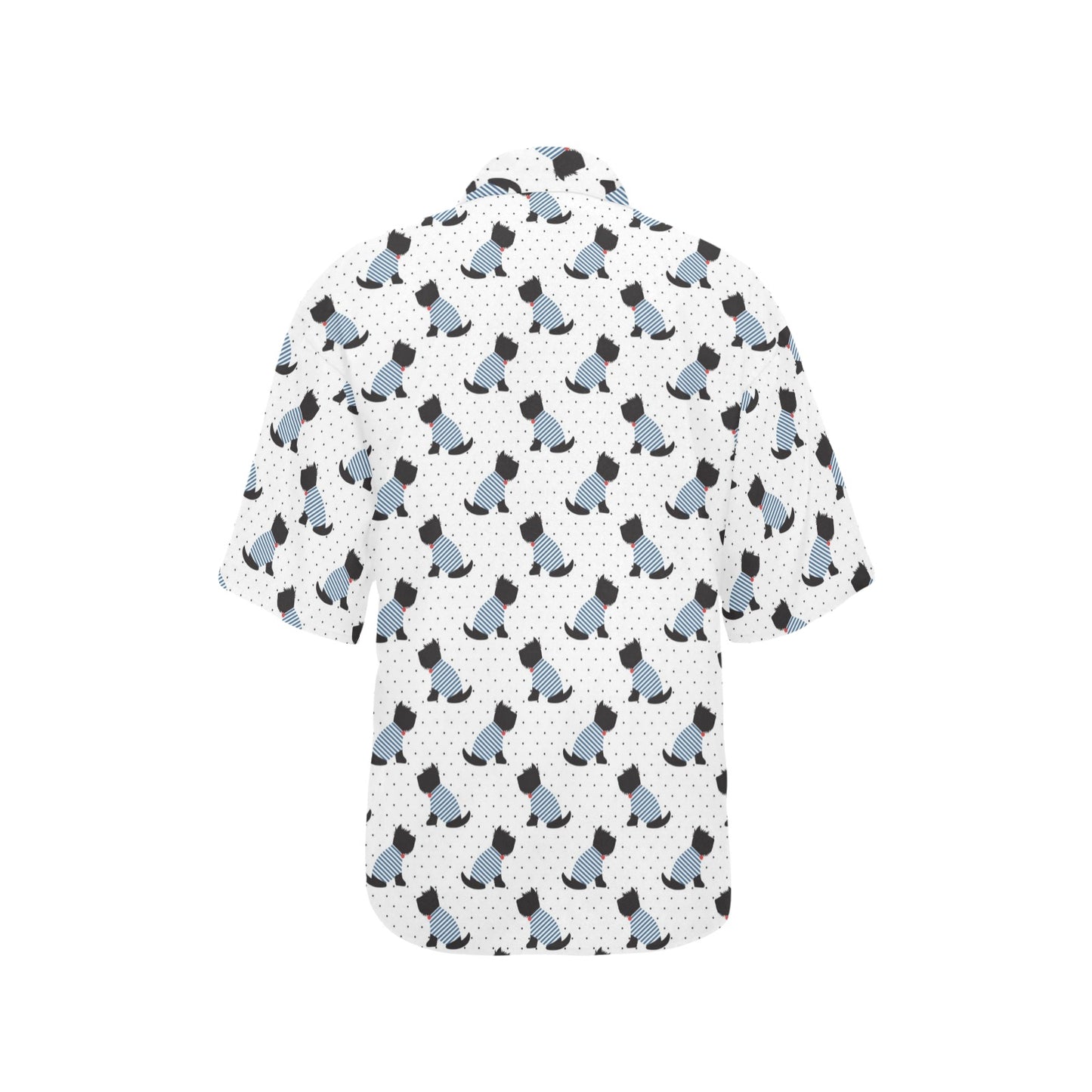 Scottish Terriers Print Design LKS3013 Women's Hawaiian Shirt