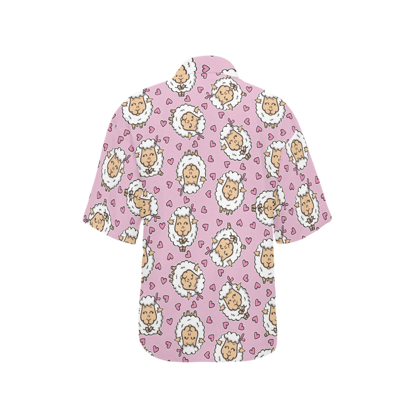 Sheep Cute Pattern Print Design 01 Women's Hawaiian Shirt