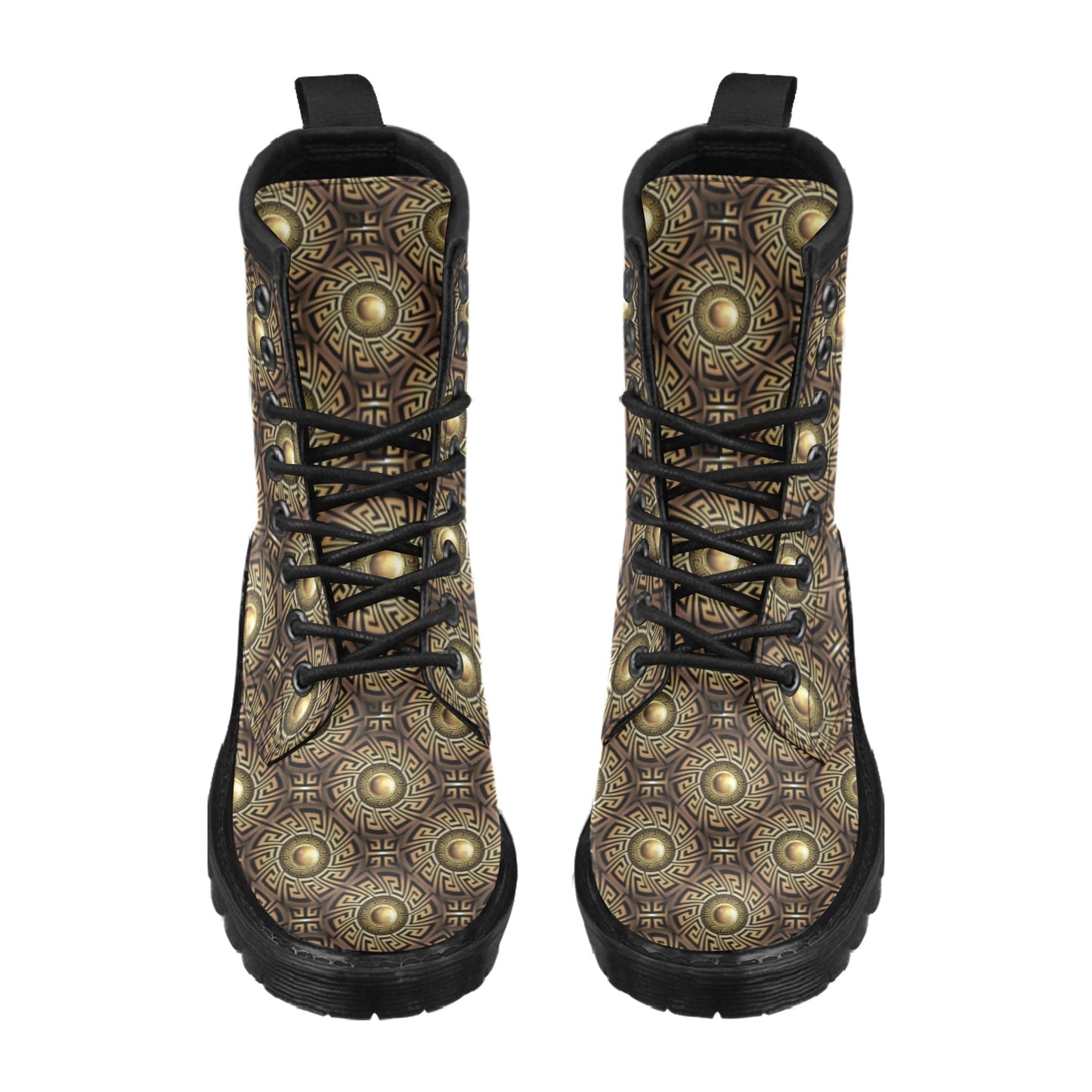 Ancient Greek Print Design LKS3012 Women's Boots