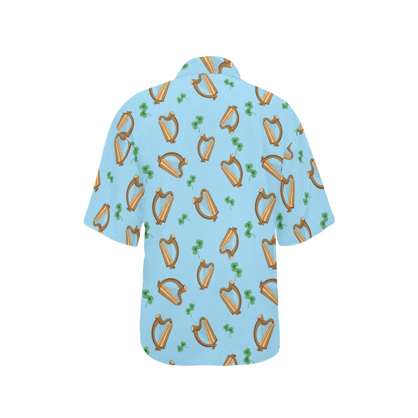 Harp Pattern Print Design 01 Women's Hawaiian Shirt