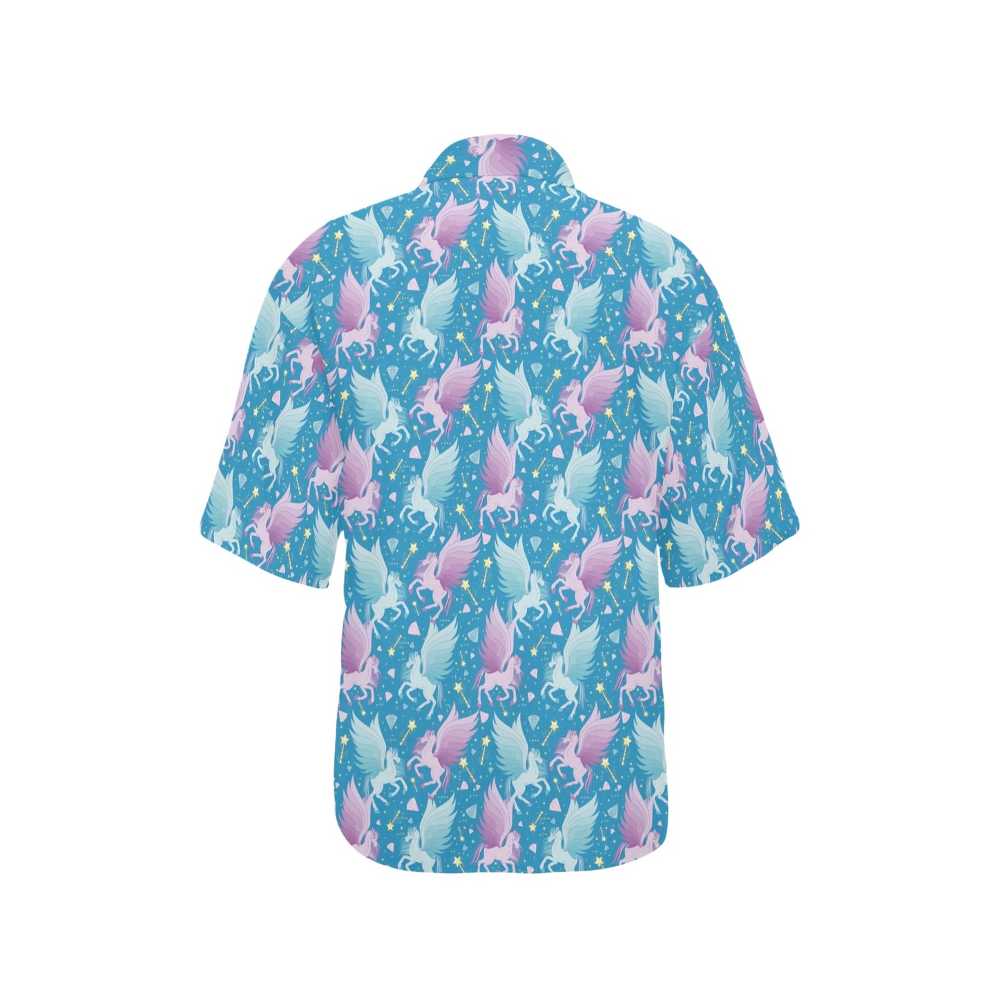 Pegasus Pattern Print Design 04 Women's Hawaiian Shirt