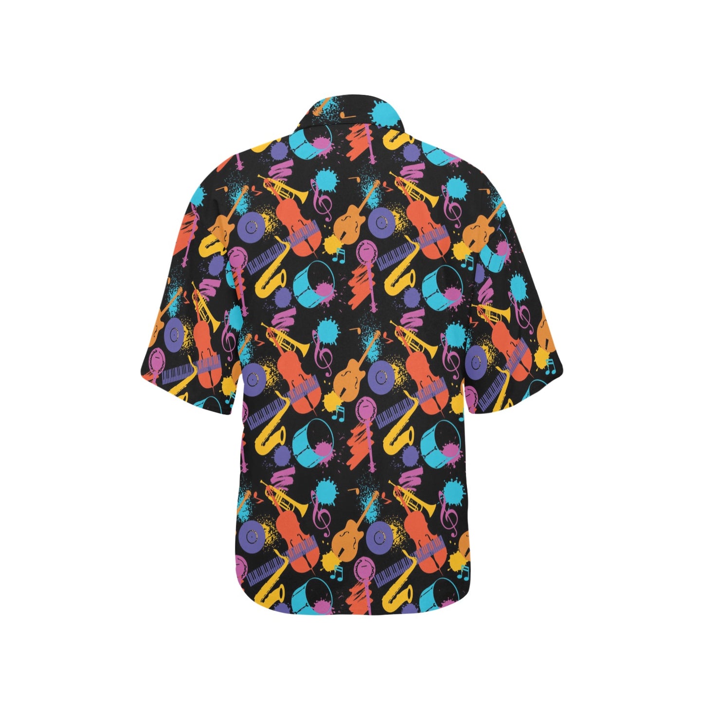 Saxophone Print Design LKS406 Women's Hawaiian Shirt
