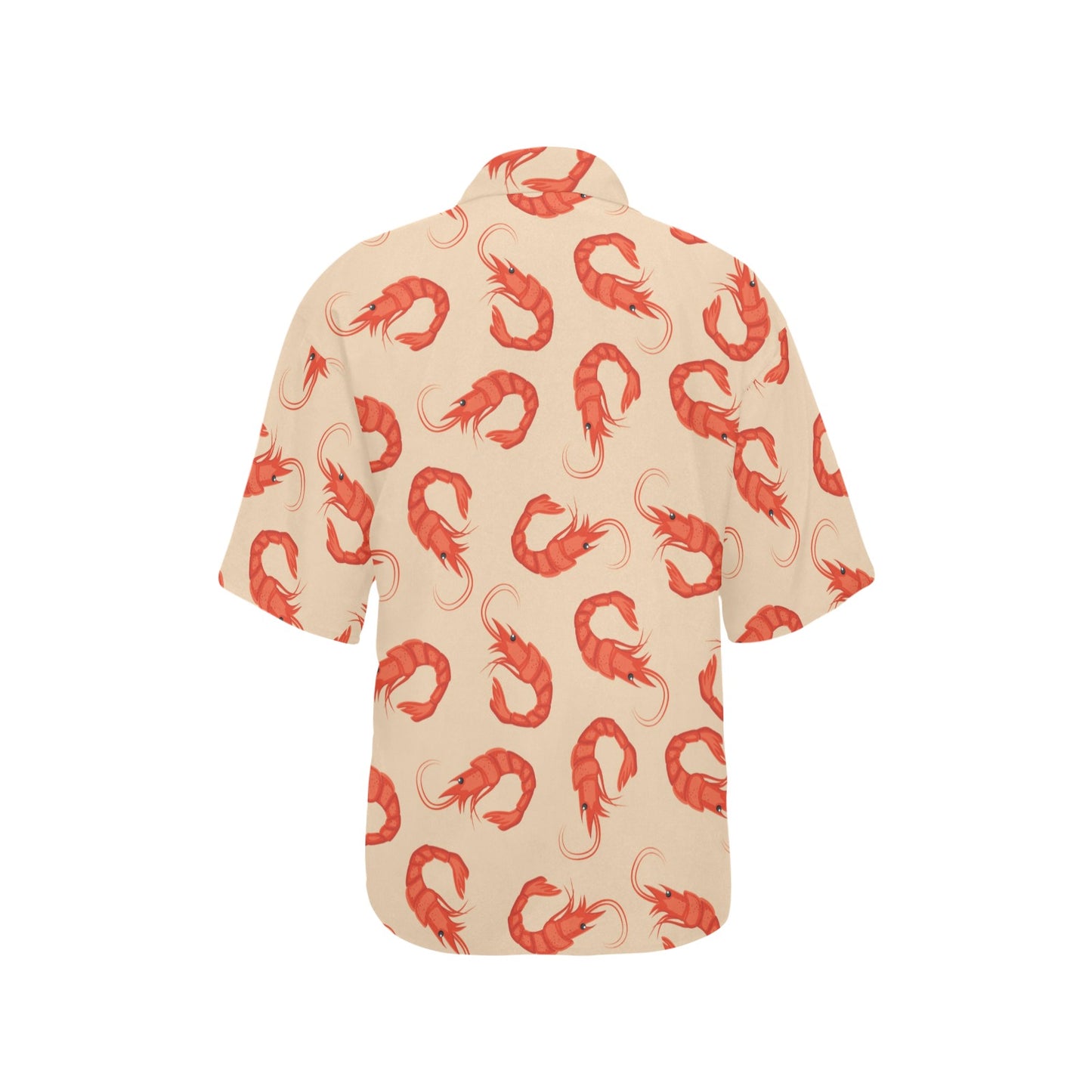 Prawn Pattern Print Design 02 Women's Hawaiian Shirt