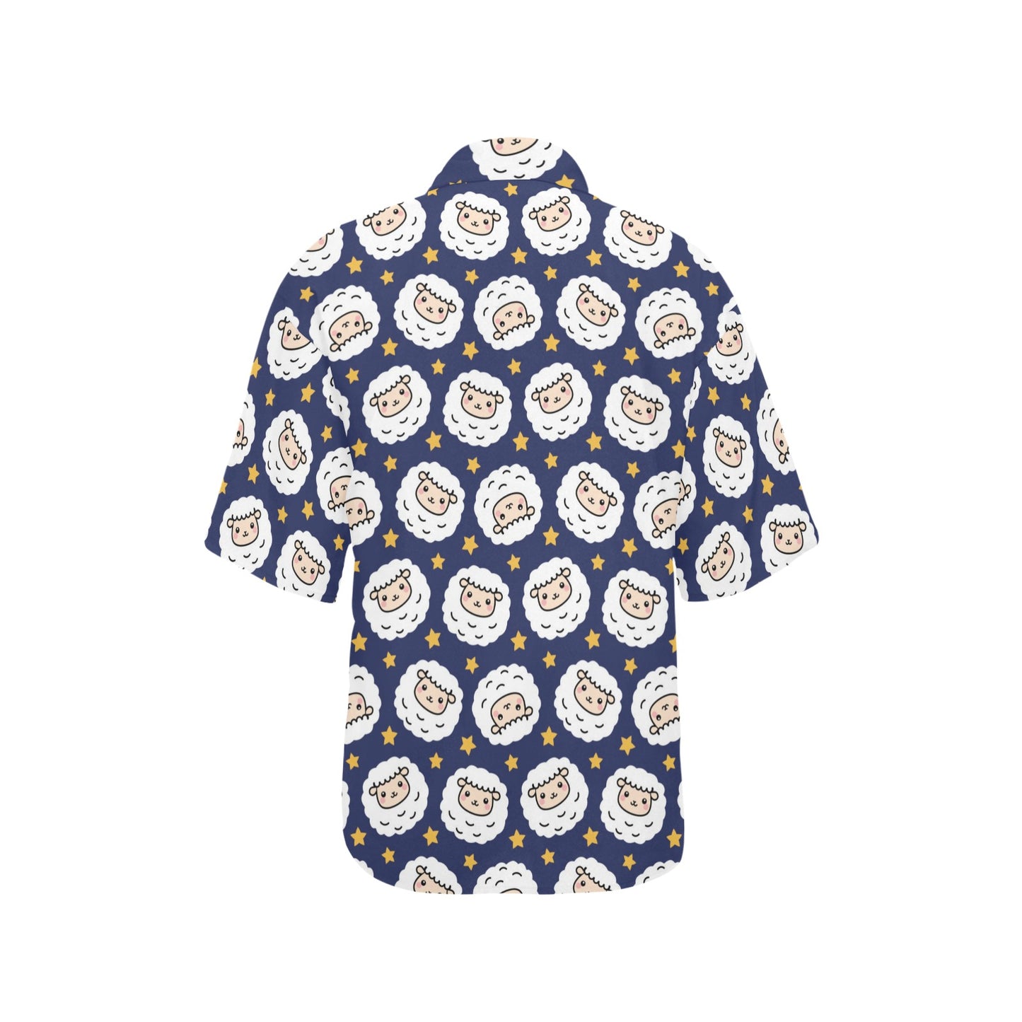 Sheep Print Design LKS402 Women's Hawaiian Shirt
