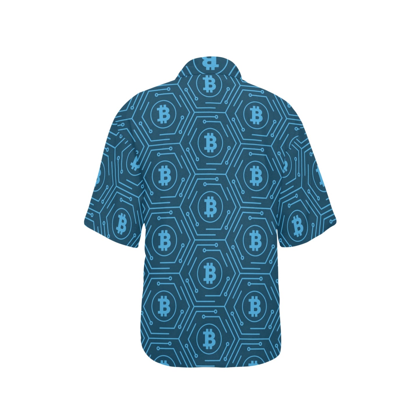 Cryptocurrency Pattern Print Design 04 Women's Hawaiian Shirt