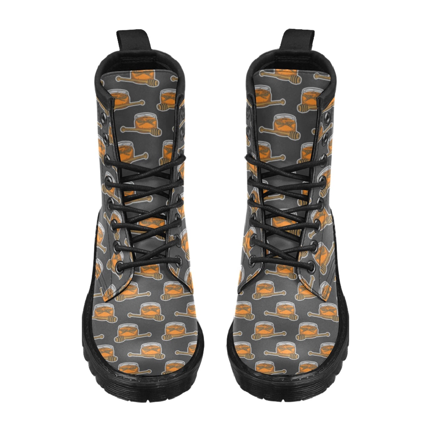 Honey Bee Print Design LKS305 Women's Boots