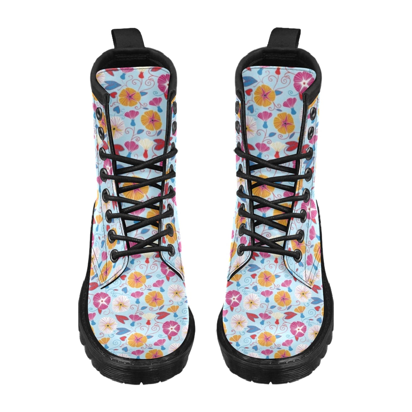 Morning Glory Pattern Print Design MG06 Women's Boots