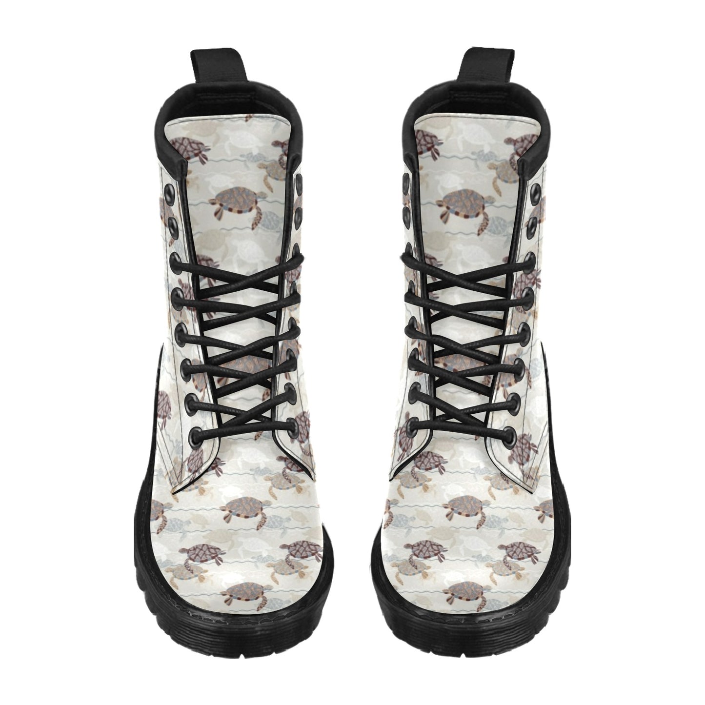 Sea Turtle Pattern Print Design T07 Women's Boots