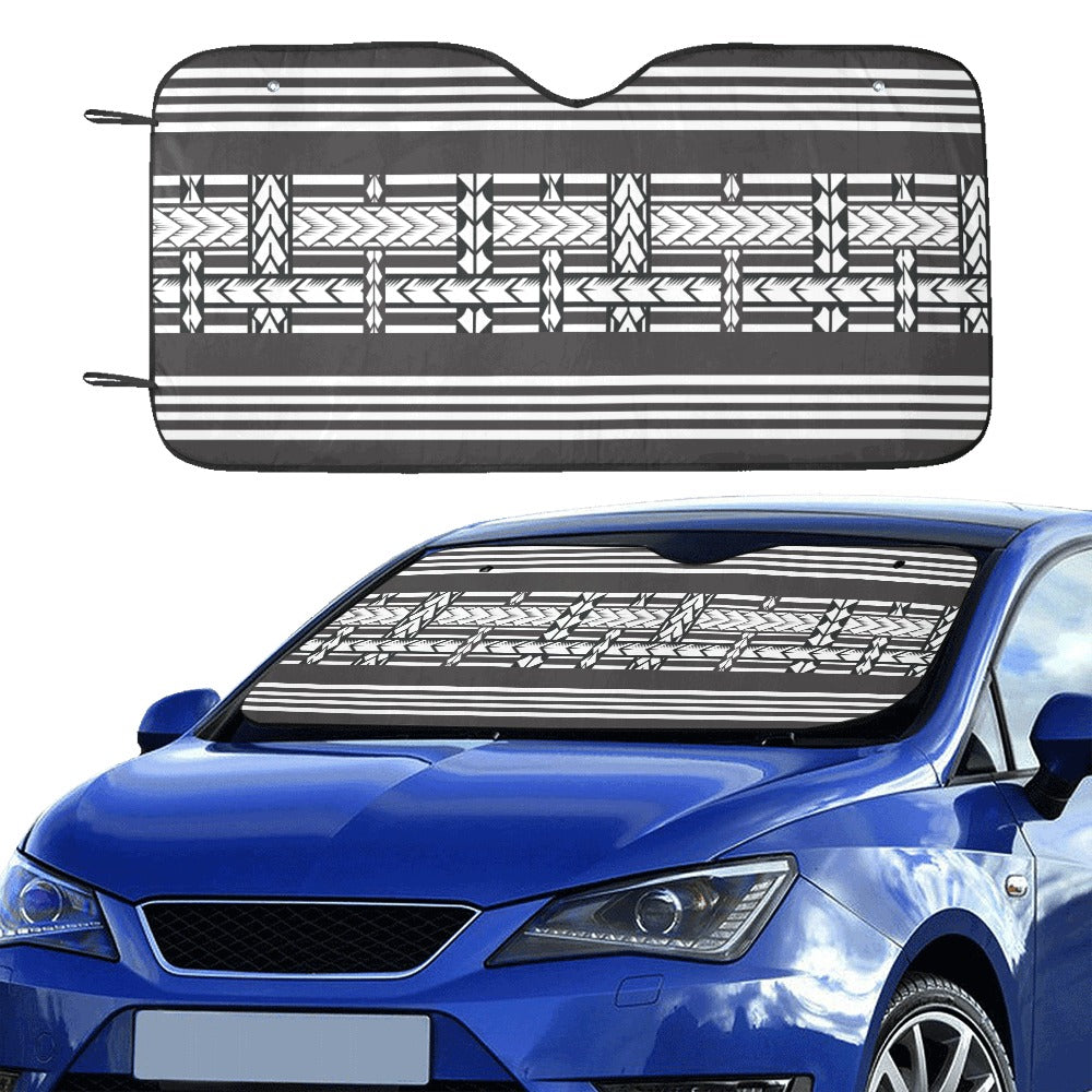 Samoan Tattoo Print Design LKS304 Car front Windshield Sun Shade