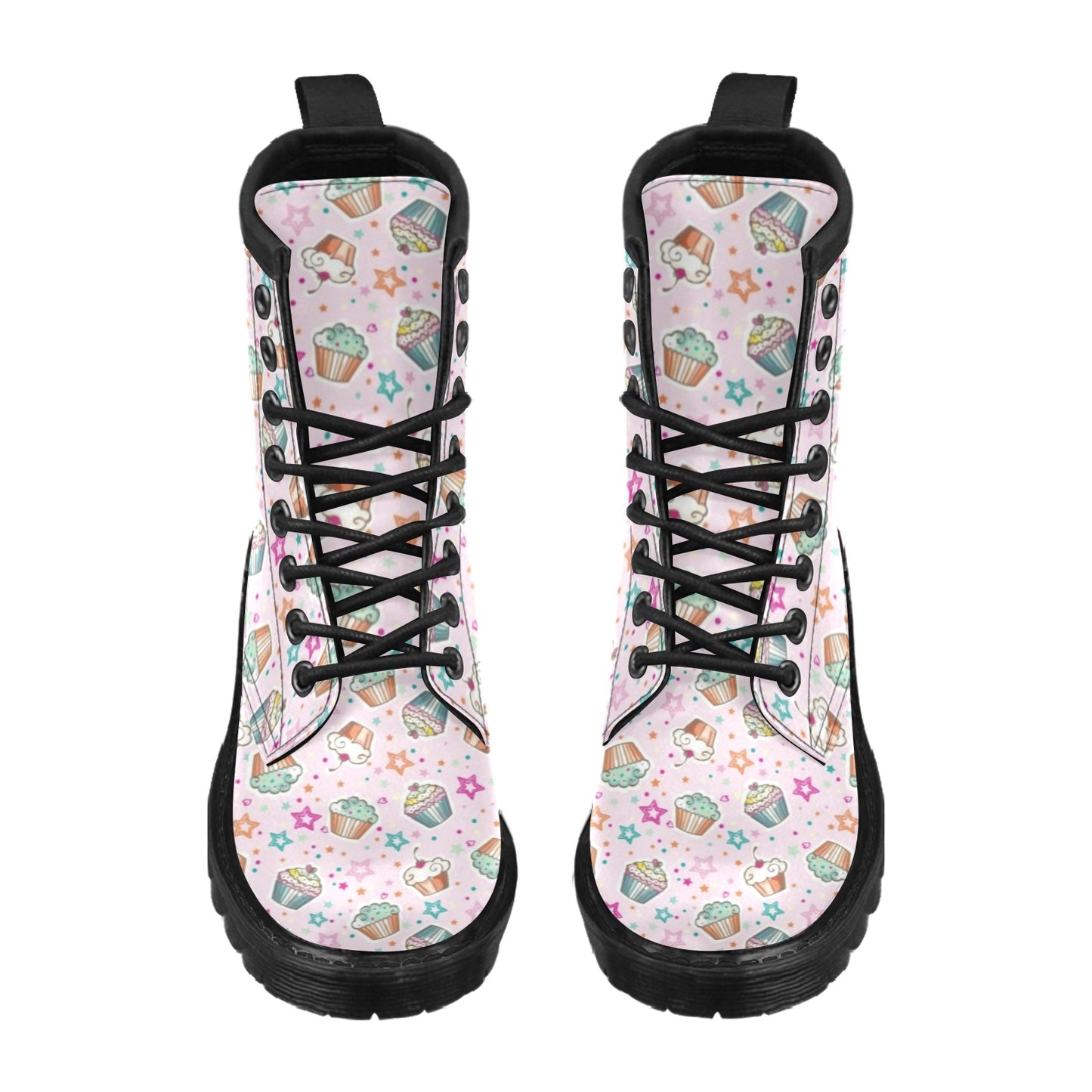 Cupcake Pattern Print Design CP03 Women's Boots