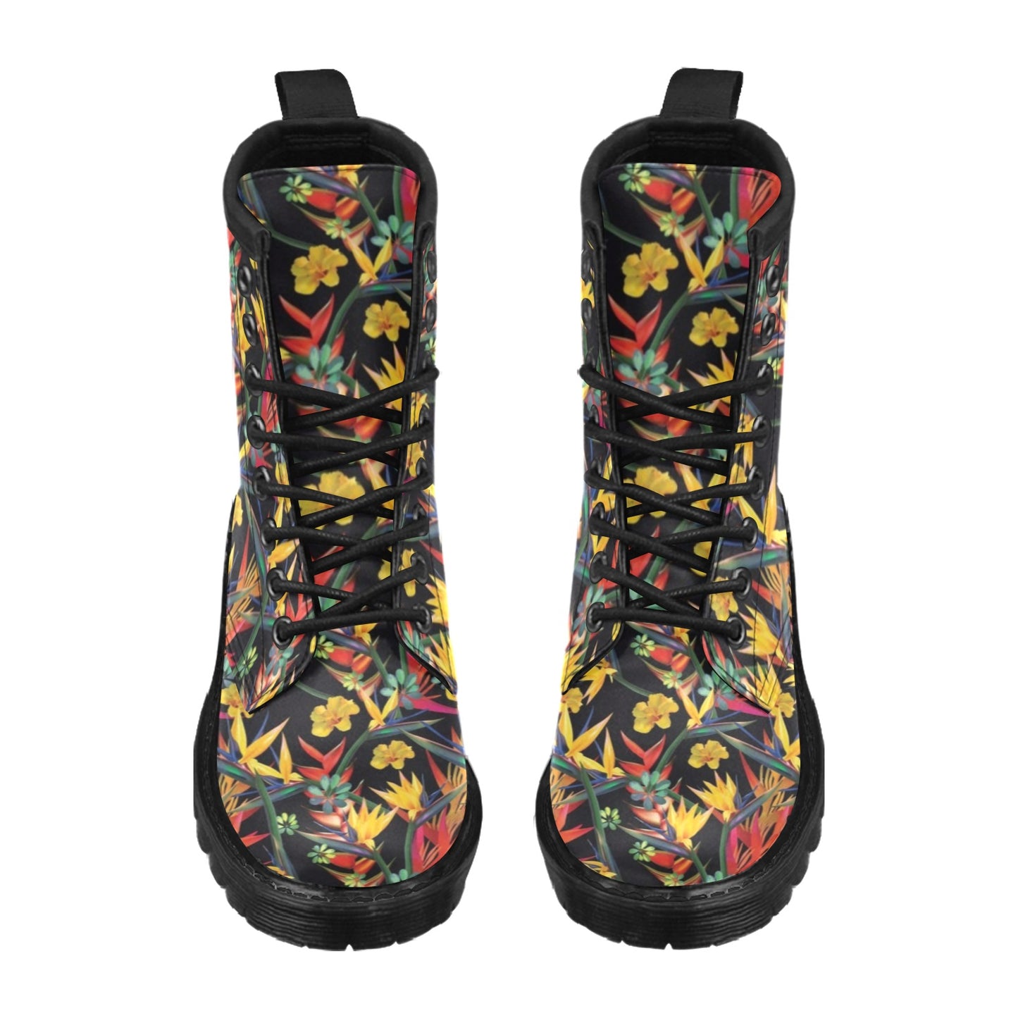 Bird Of Paradise Pattern Print Design BOP016 Women's Boots