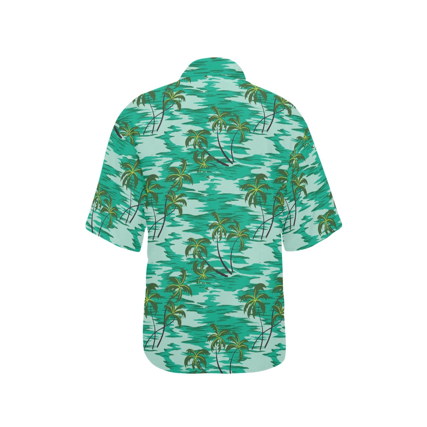 Palm Tree Pattern Print Design A01 Women's Hawaiian Shirt