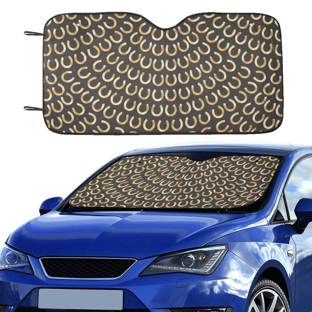 Horseshoe Print Design LKS304 Car front Windshield Sun Shade