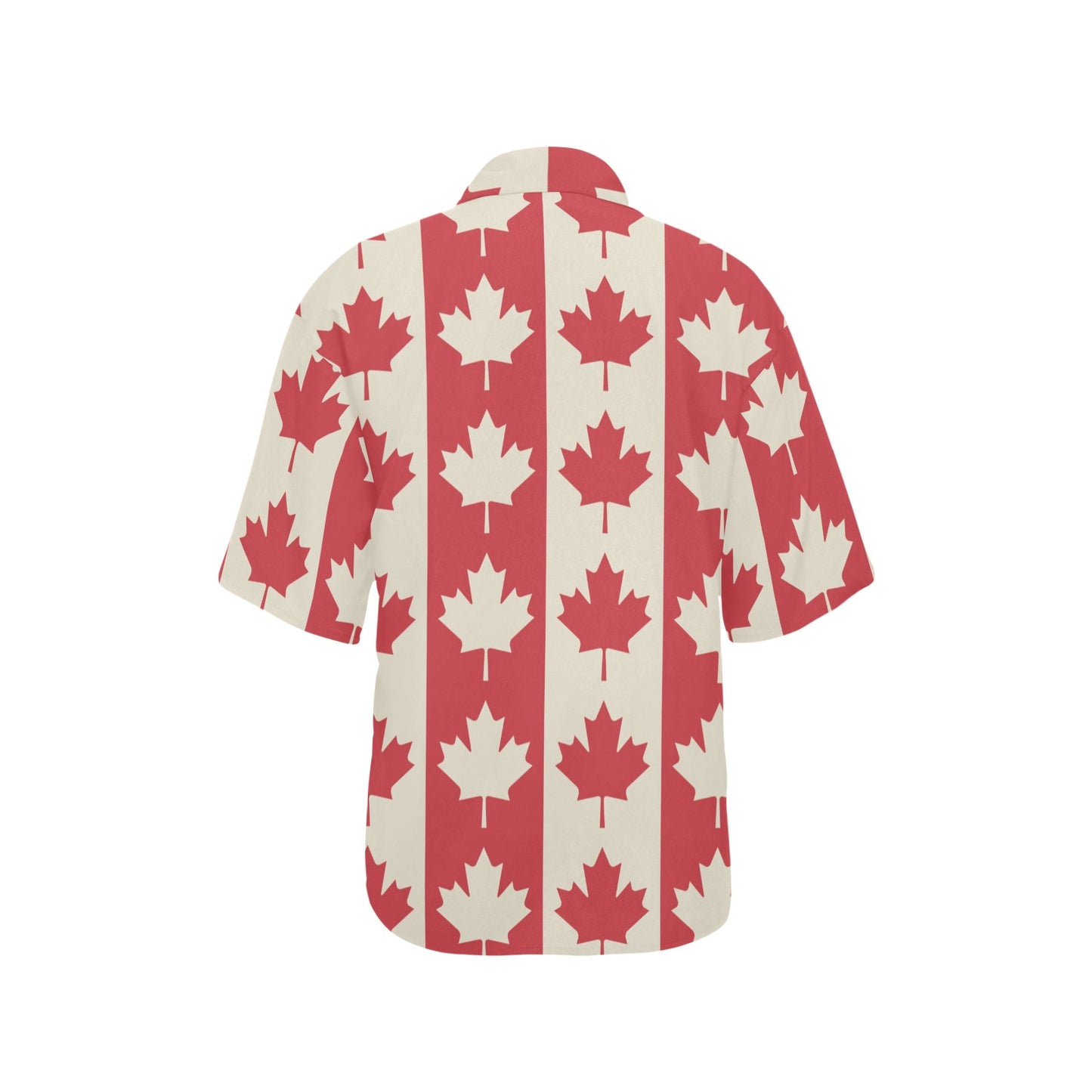 Maple Leaf Pattern Print Design 02 Women's Hawaiian Shirt