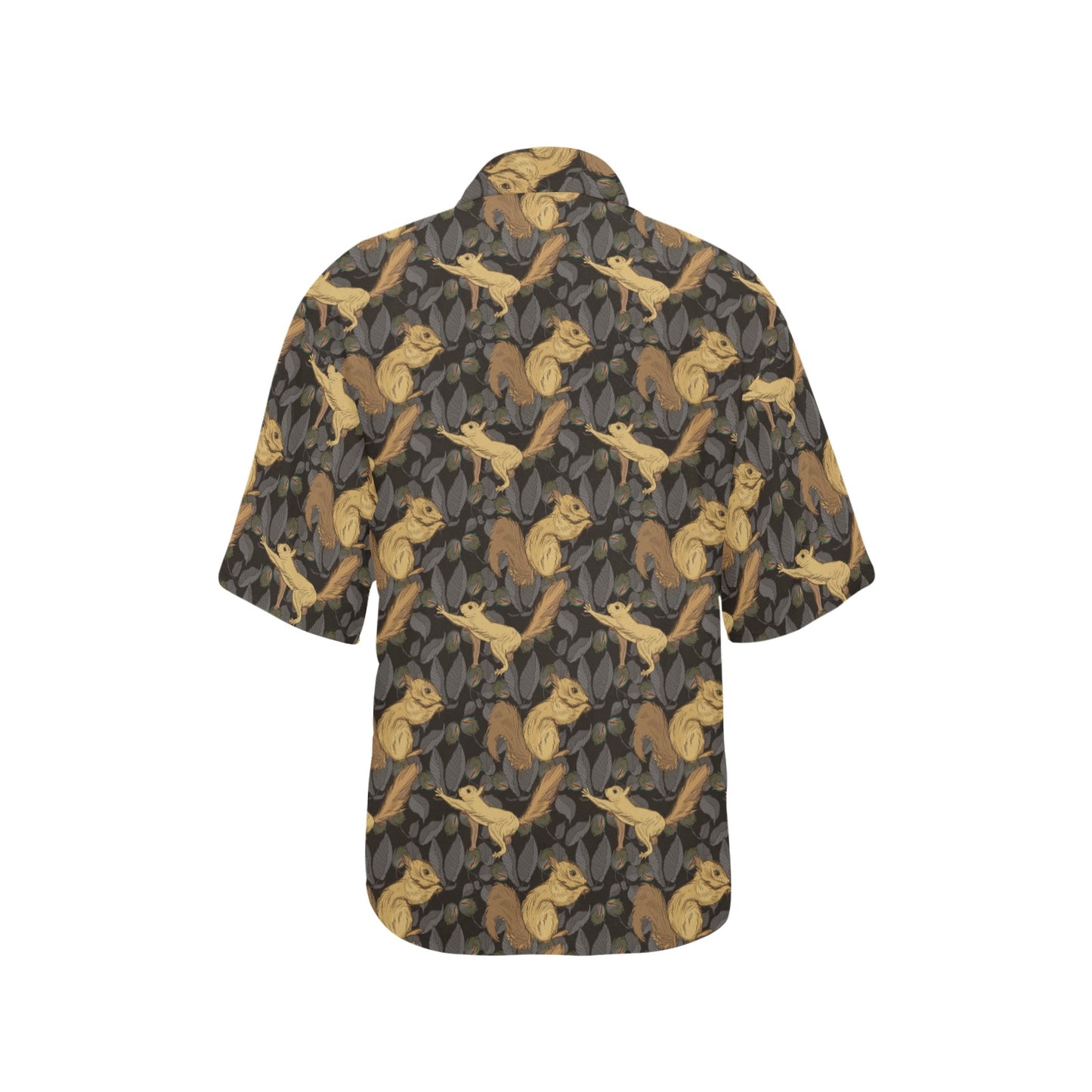 Squirrel Print Design LKS309 Women's Hawaiian Shirt