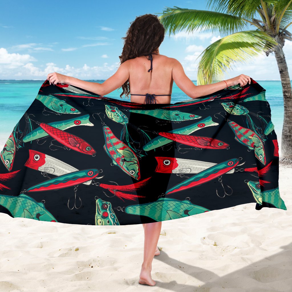 Fishing Bait Pattern Sarong Pareo Wrap