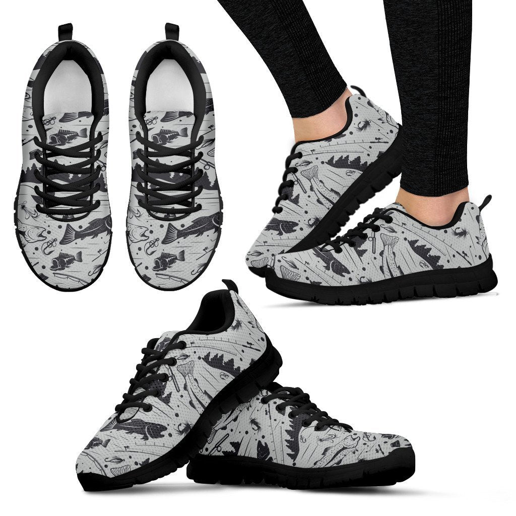 Fishing pattern Women Sneakers