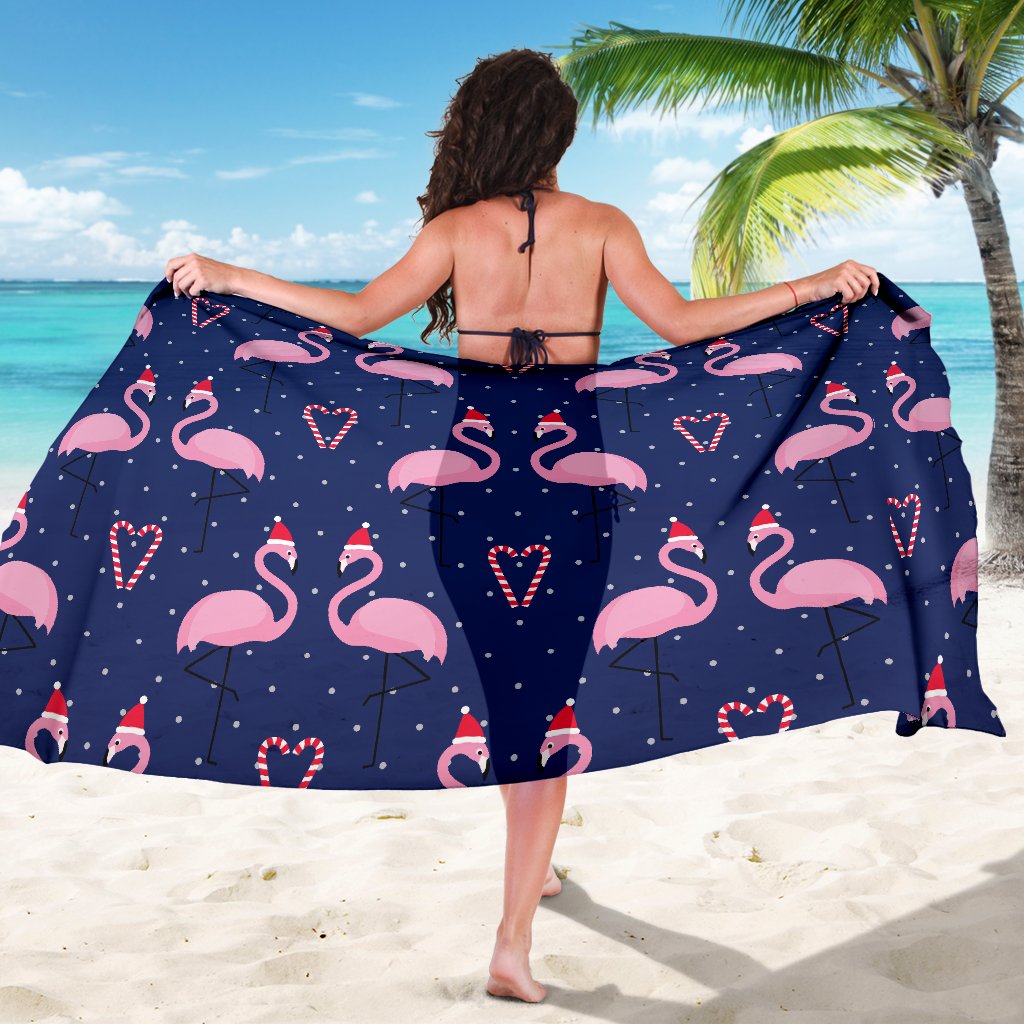 Flamingo Christmas Sarong Pareo Wrap