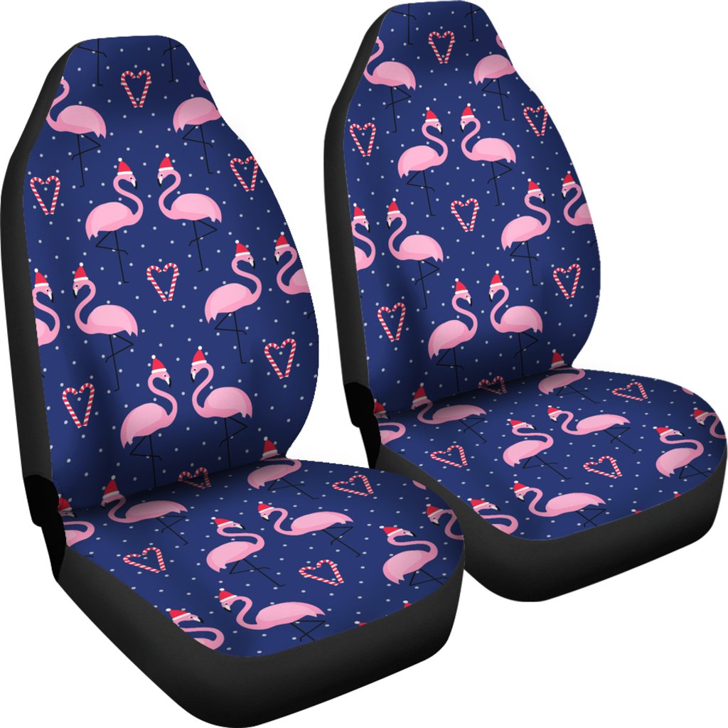 Flamingo Christmas Universal Fit Car Seat Covers