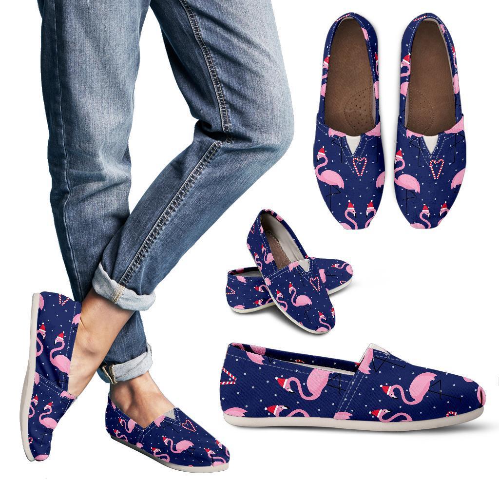 Flamingo Christmas Women Casual Shoes-JorJune.com