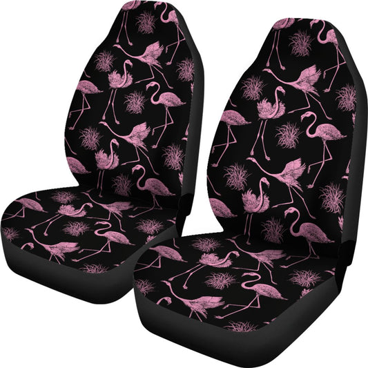 Flamingo Pink Print Pattern Universal Fit Car Seat Covers