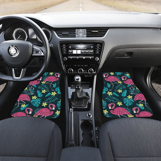 Flamingo Print Pattern Car Floor Mats