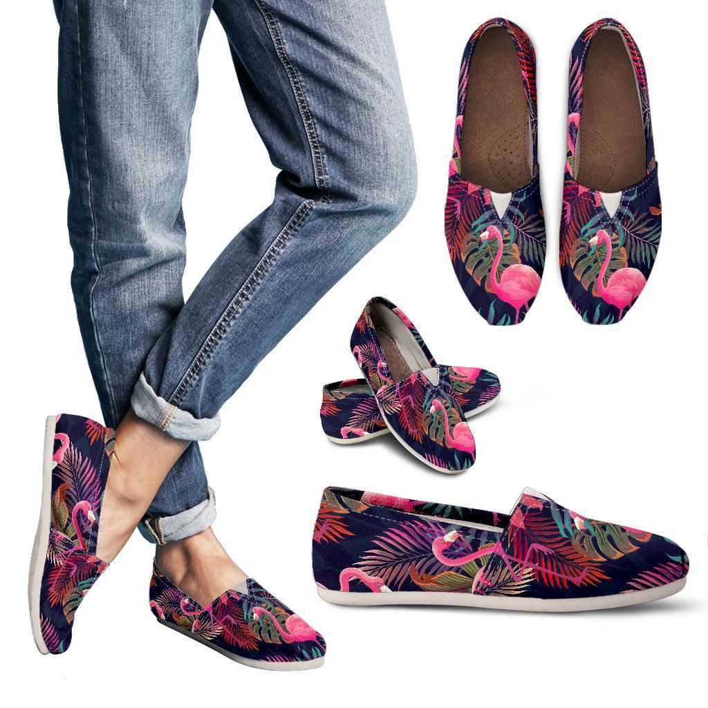Flamingo Tropical Pattern Women Casual Shoes-JorJune.com