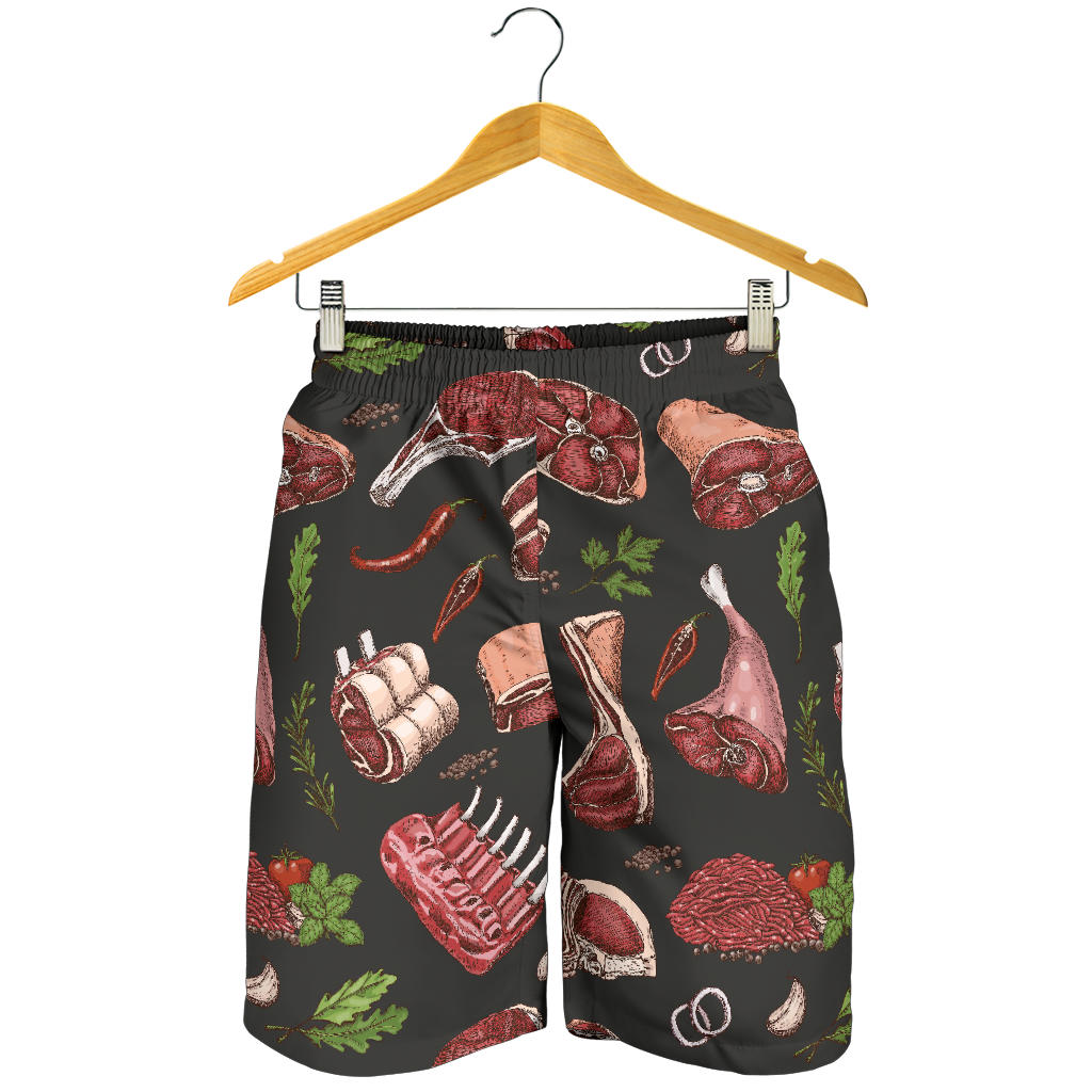 Meat Pattern Print Design 02 Mens Shorts