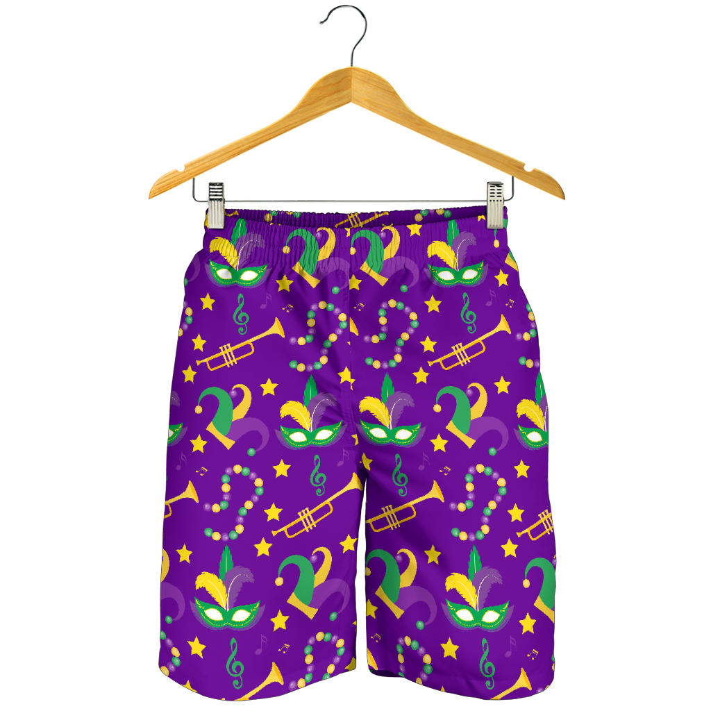 Mardi Gras Pattern Print Design 06 Mens Shorts