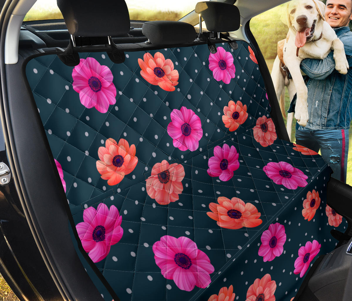 Anemone Pattern Print Design AM08 Rear Dog  Seat Cover