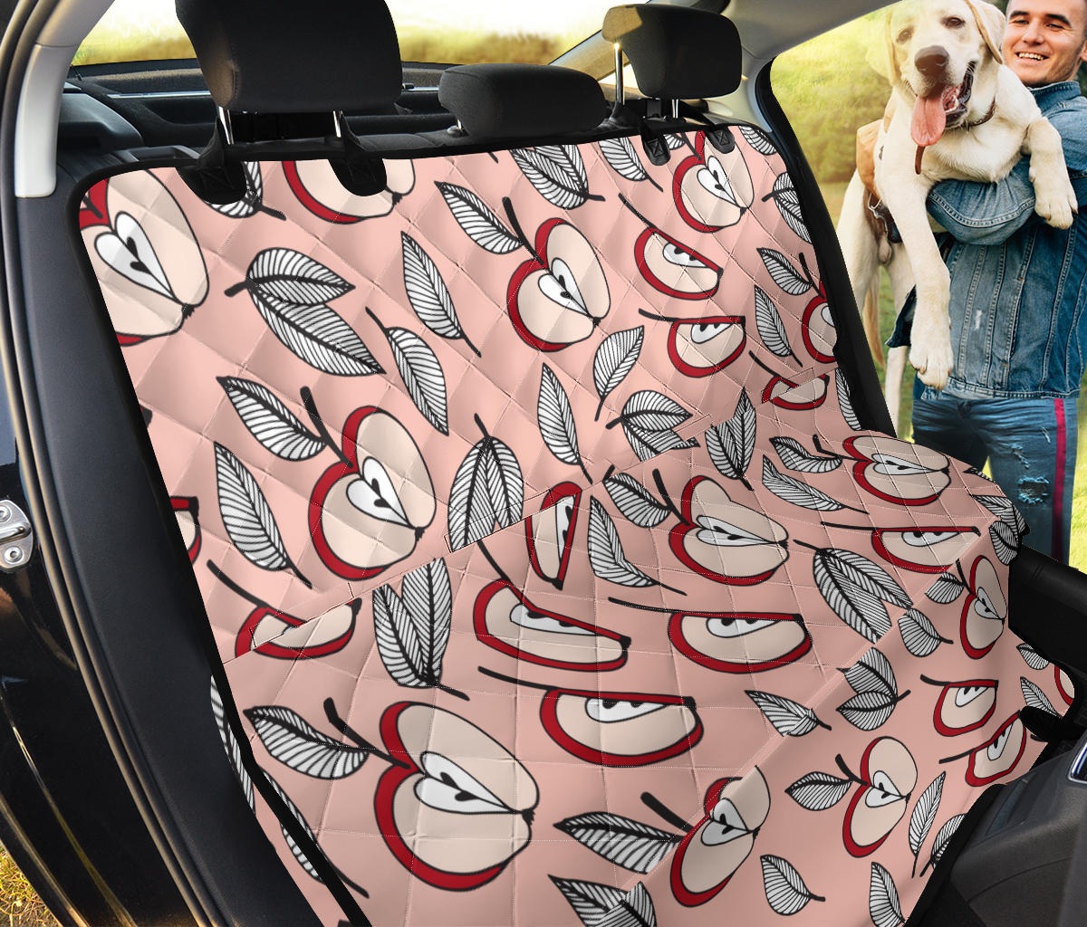 Apple Pattern Print Design AP04 Rear Dog  Seat Cover