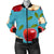 Apple Pattern Print Design AP012 Women Bomber Jacket