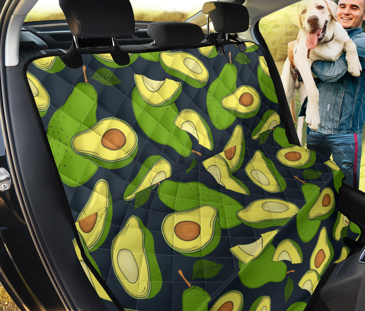 Avocado Pattern Print Design AC013 Rear Dog  Seat Cover