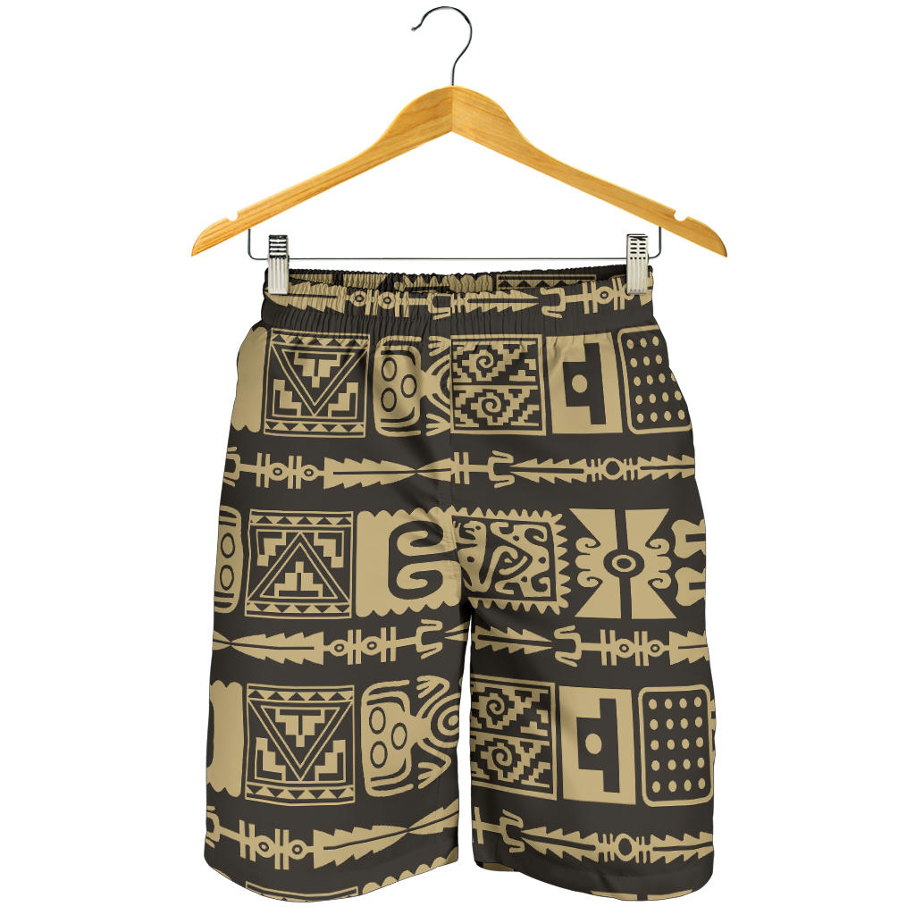 Mayan Pattern Print Design 03 Mens Shorts