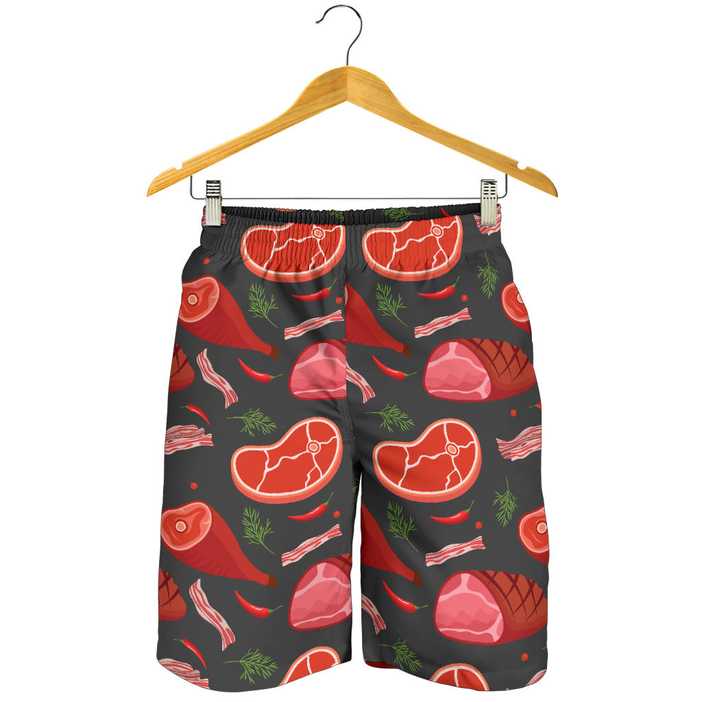 Meat Pattern Print Design 03 Mens Shorts