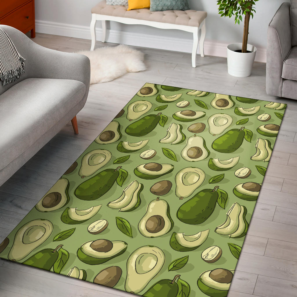 Avocado Pattern Print Design AC03 Area Rugs