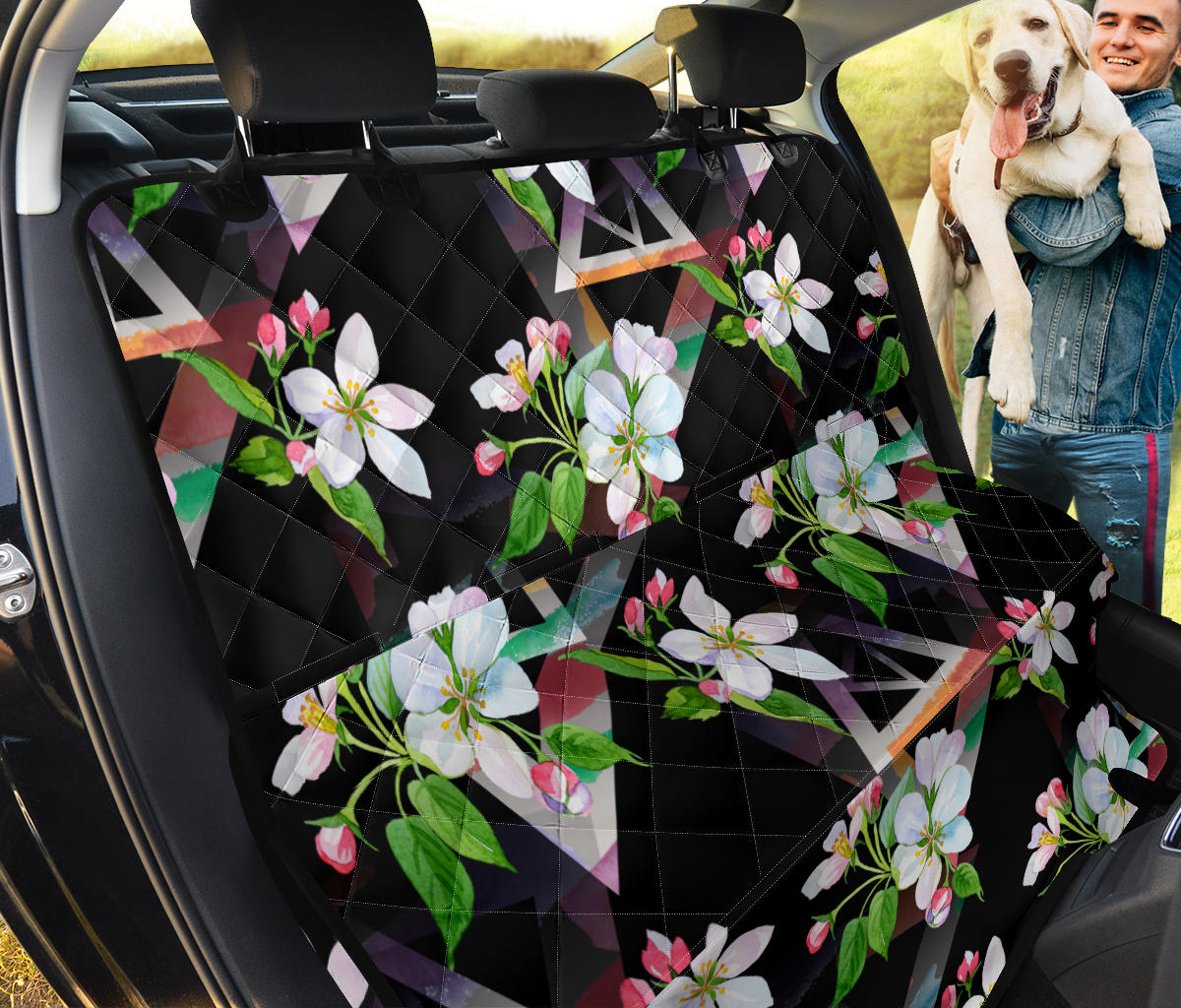 Apple Blossom Pattern Print Design AB07 Rear Dog  Seat Cover
