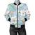 Apple blossom Pattern Print Design AB06 Women Bomber Jacket