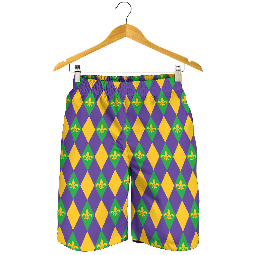 Mardi Gras Pattern Print Design 05 Mens Shorts