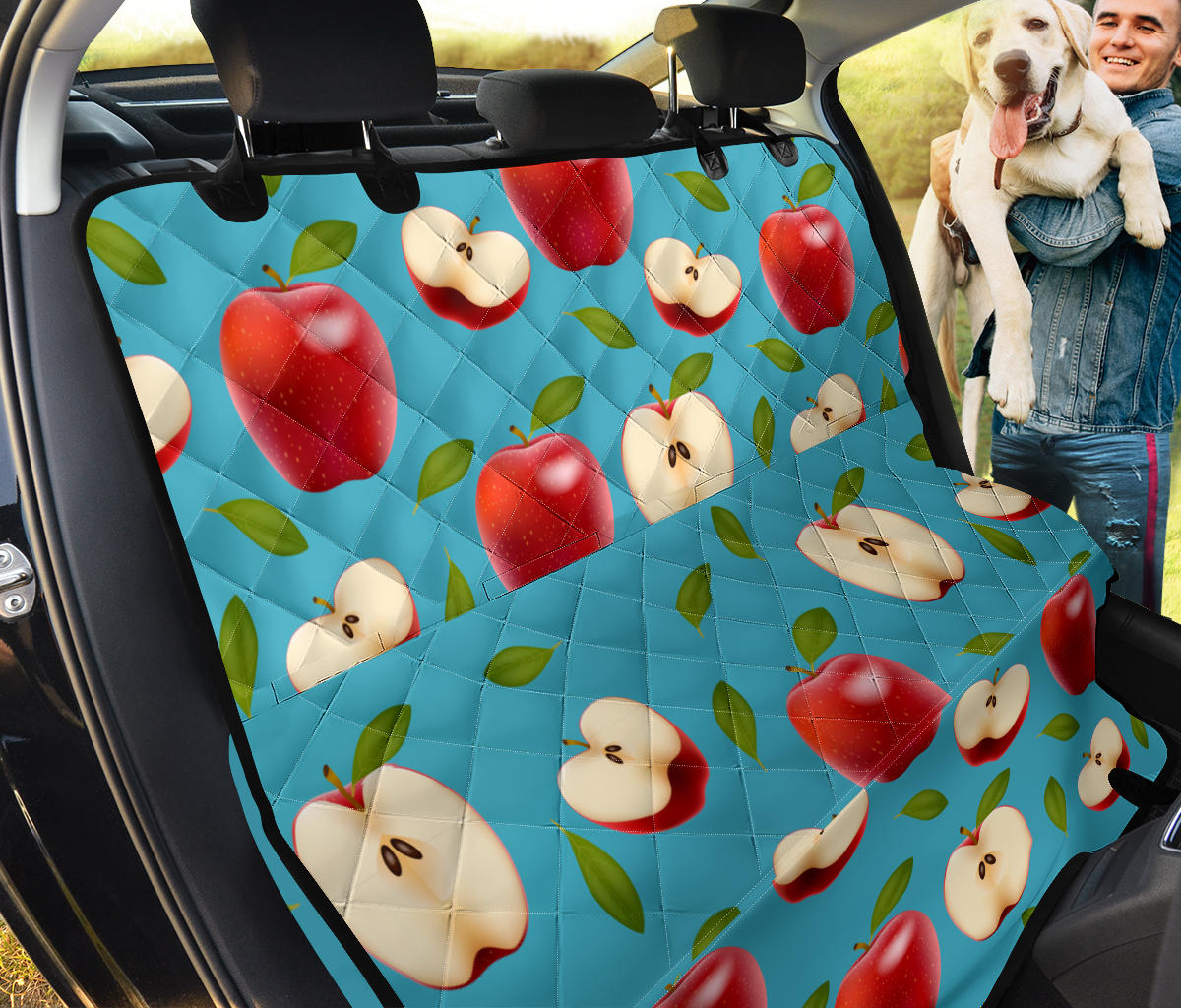 Apple Pattern Print Design AP012 Rear Dog  Seat Cover