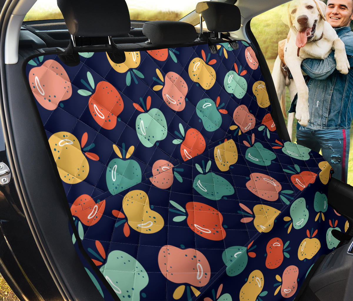 Apple Pattern Print Design AP09 Rear Dog  Seat Cover