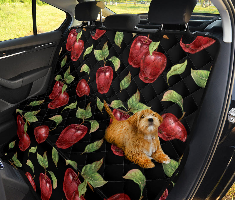 Apple Pattern Print Design AP011 Rear Dog  Seat Cover