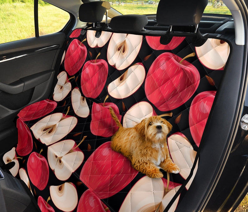 Apple Pattern Print Design AP02 Rear Dog  Seat Cover