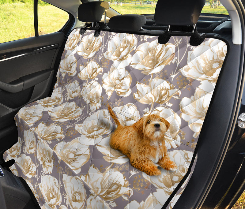 Anemone Pattern Print Design AM05 Rear Dog  Seat Cover