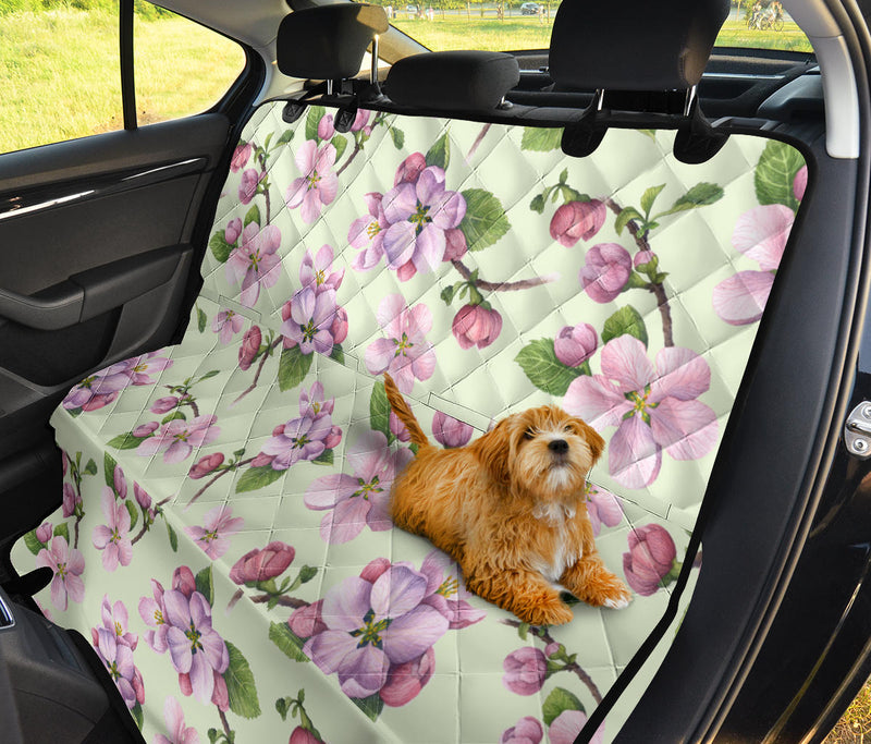 Apple Blossom Pattern Print Design AB05 Rear Dog  Seat Cover