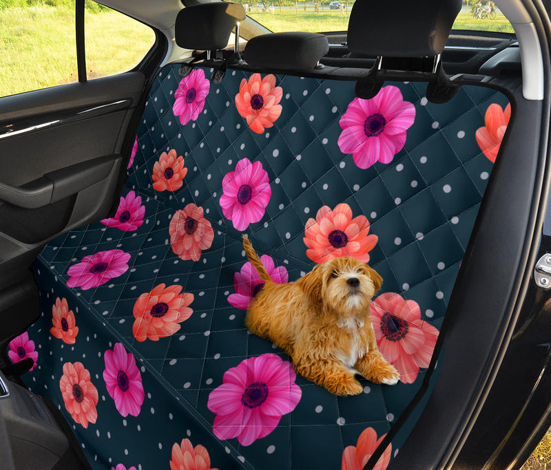 Anemone Pattern Print Design AM08 Rear Dog  Seat Cover