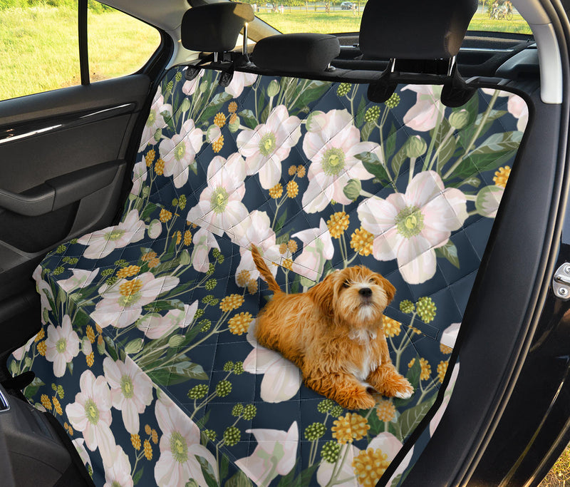 Anemone Pattern Print Design AM04 Rear Dog  Seat Cover